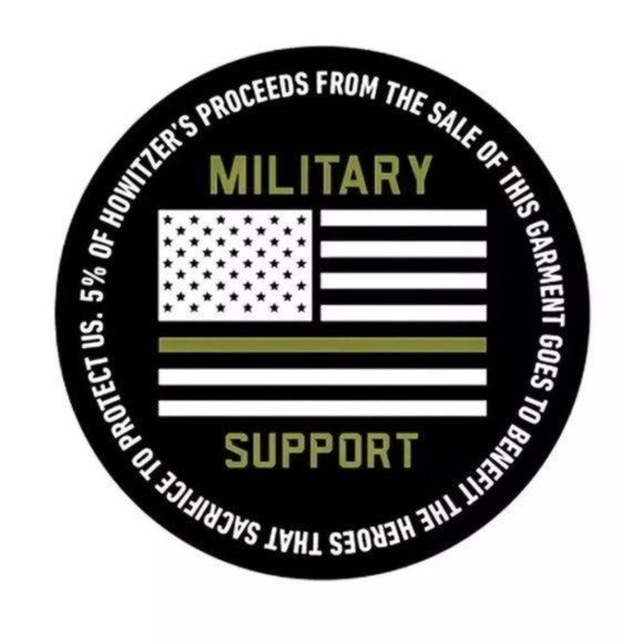 HOWITZER MENS 'WE THE PEOPLE' DISTRESSED GAPHIC GREY/BLACK HOODIE - NWOT - - Picture 6 of 9